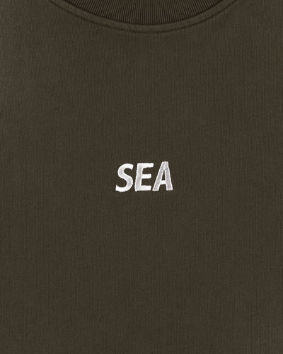 SULFUR DYEING LOGO CREWNECK SWEATSHIRT