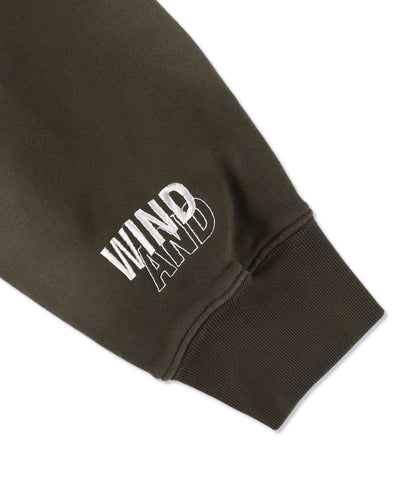 SULFUR DYEING LOGO CREWNECK SWEATSHIRT