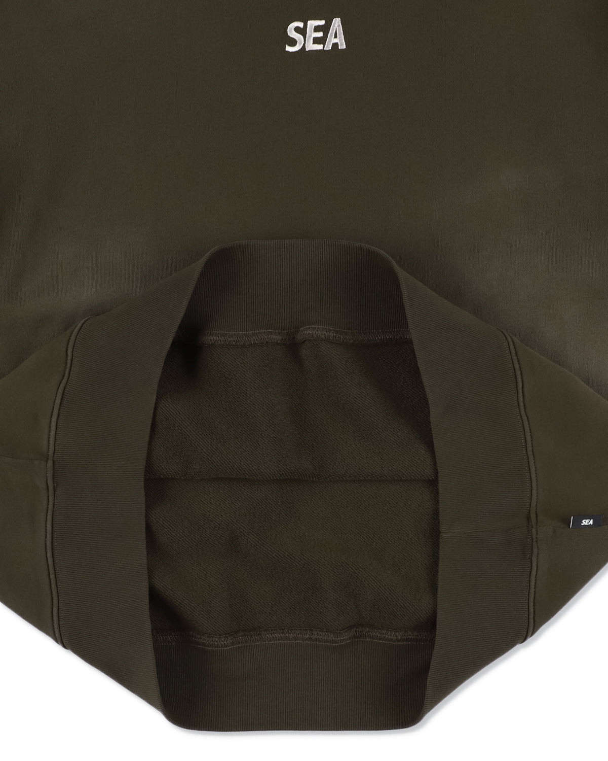 SULFUR DYEING LOGO CREWNECK SWEATSHIRT