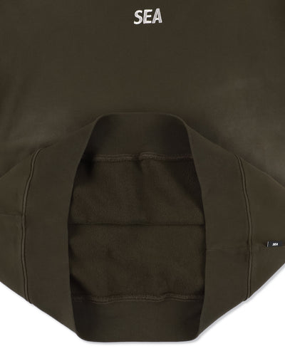 SULFUR DYEING LOGO CREWNECK SWEATSHIRT