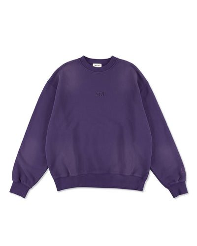 SULFUR DYEING LOGO CREWNECK SWEATSHIRT