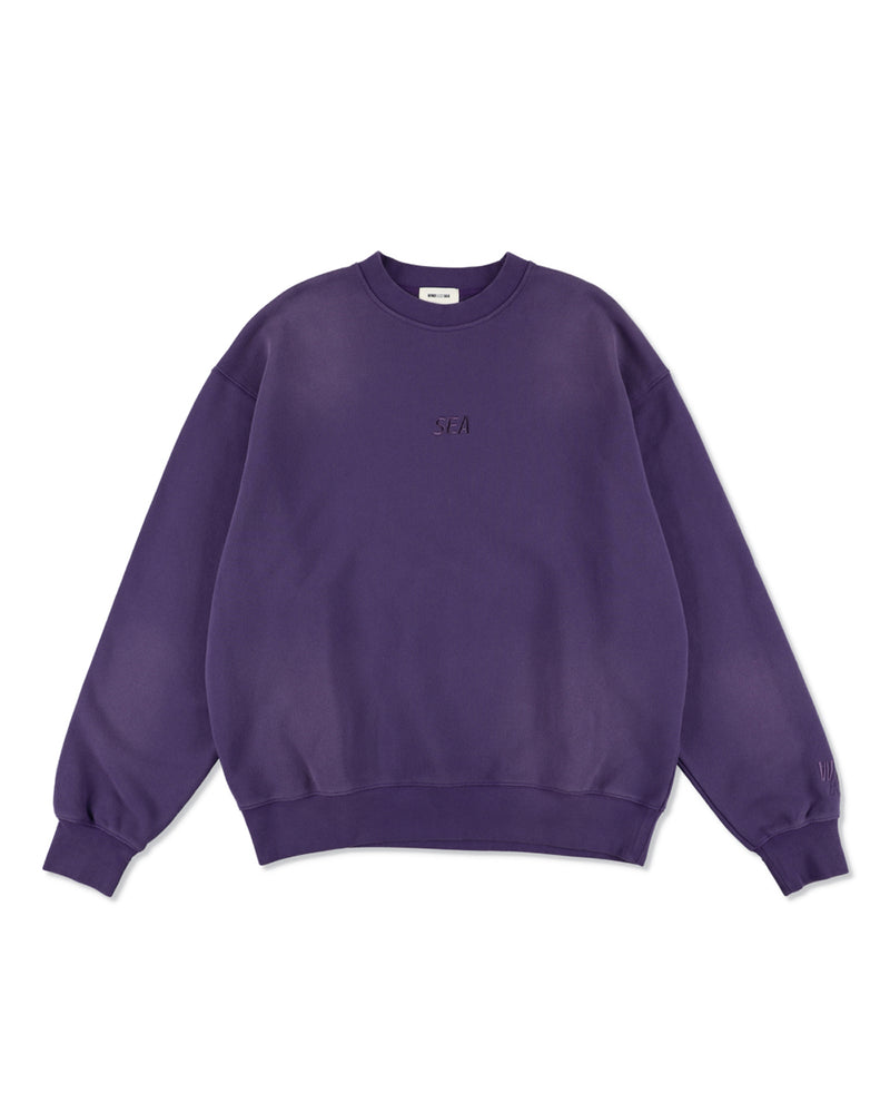 SULFUR DYEING LOGO CREWNECK SWEATSHIRT
