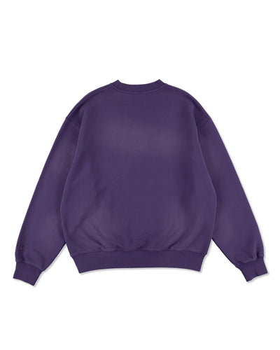 SULFUR DYEING LOGO CREWNECK SWEATSHIRT