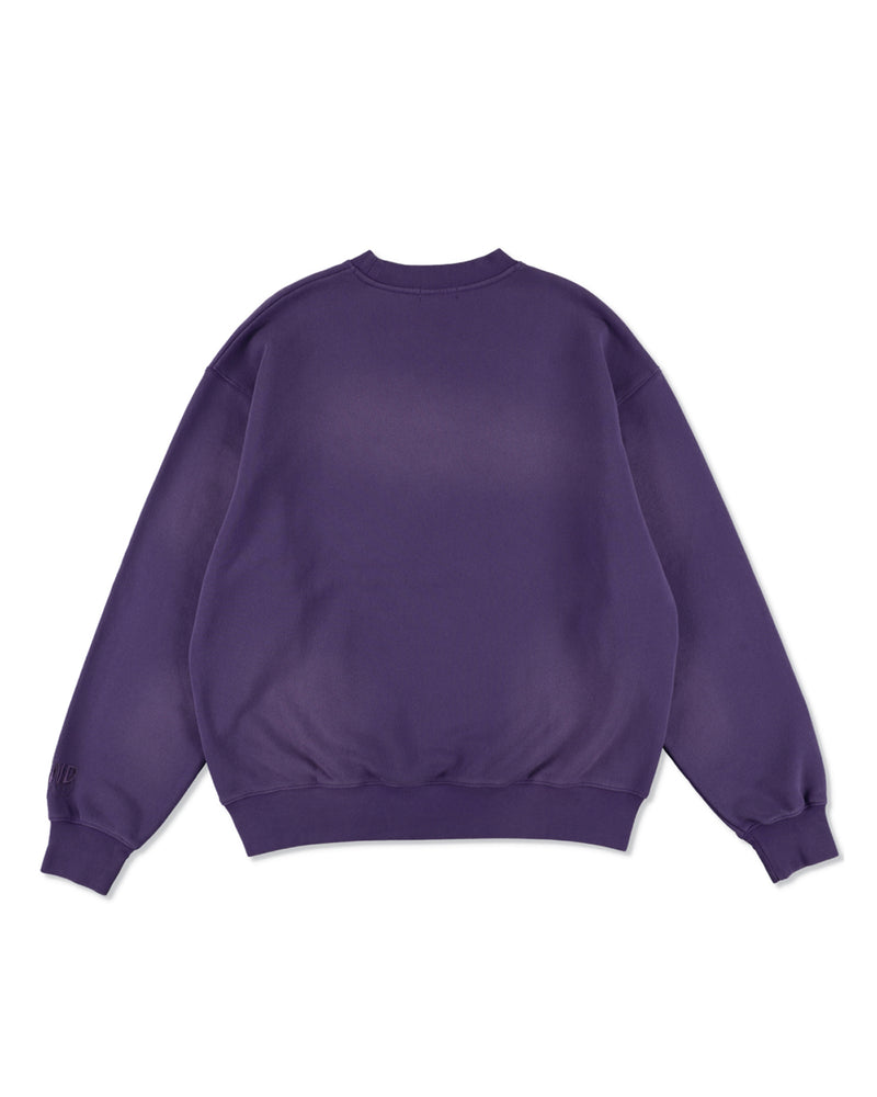 SULFUR DYEING LOGO CREWNECK SWEATSHIRT