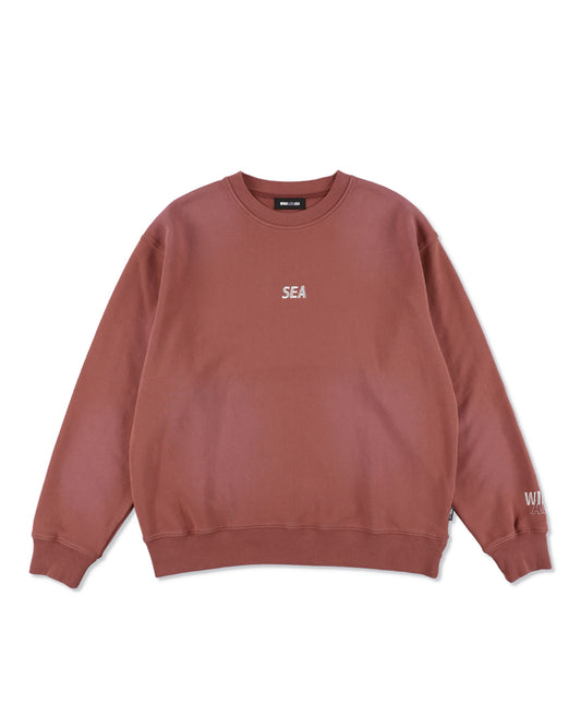 SULFUR DYEING LOGO CREWNECK SWEATSHIRT
