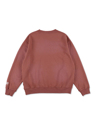 SULFUR DYEING LOGO CREWNECK SWEATSHIRT