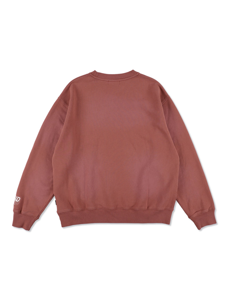 SULFUR DYEING LOGO CREWNECK SWEATSHIRT