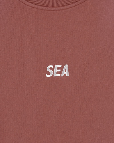 SULFUR DYEING LOGO CREWNECK SWEATSHIRT