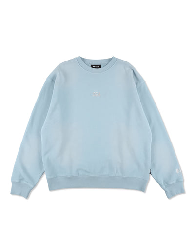 SULFUR DYEING LOGO CREWNECK SWEATSHIRT