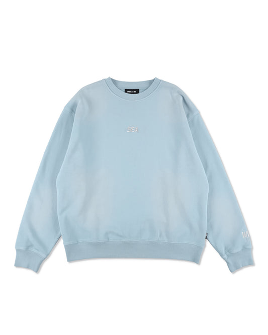 SULFUR DYEING LOGO CREWNECK SWEATSHIRT