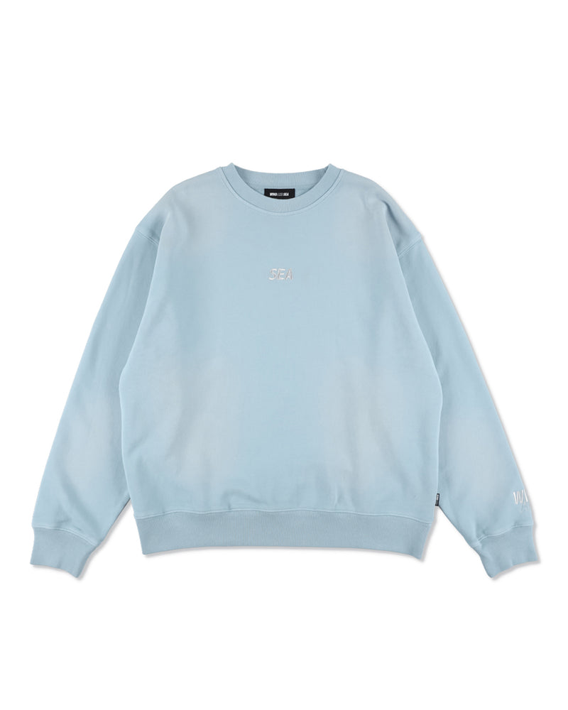 SULFUR DYEING LOGO CREWNECK SWEATSHIRT