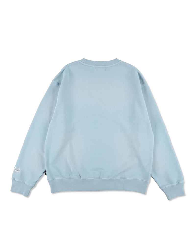 SULFUR DYEING LOGO CREWNECK SWEATSHIRT