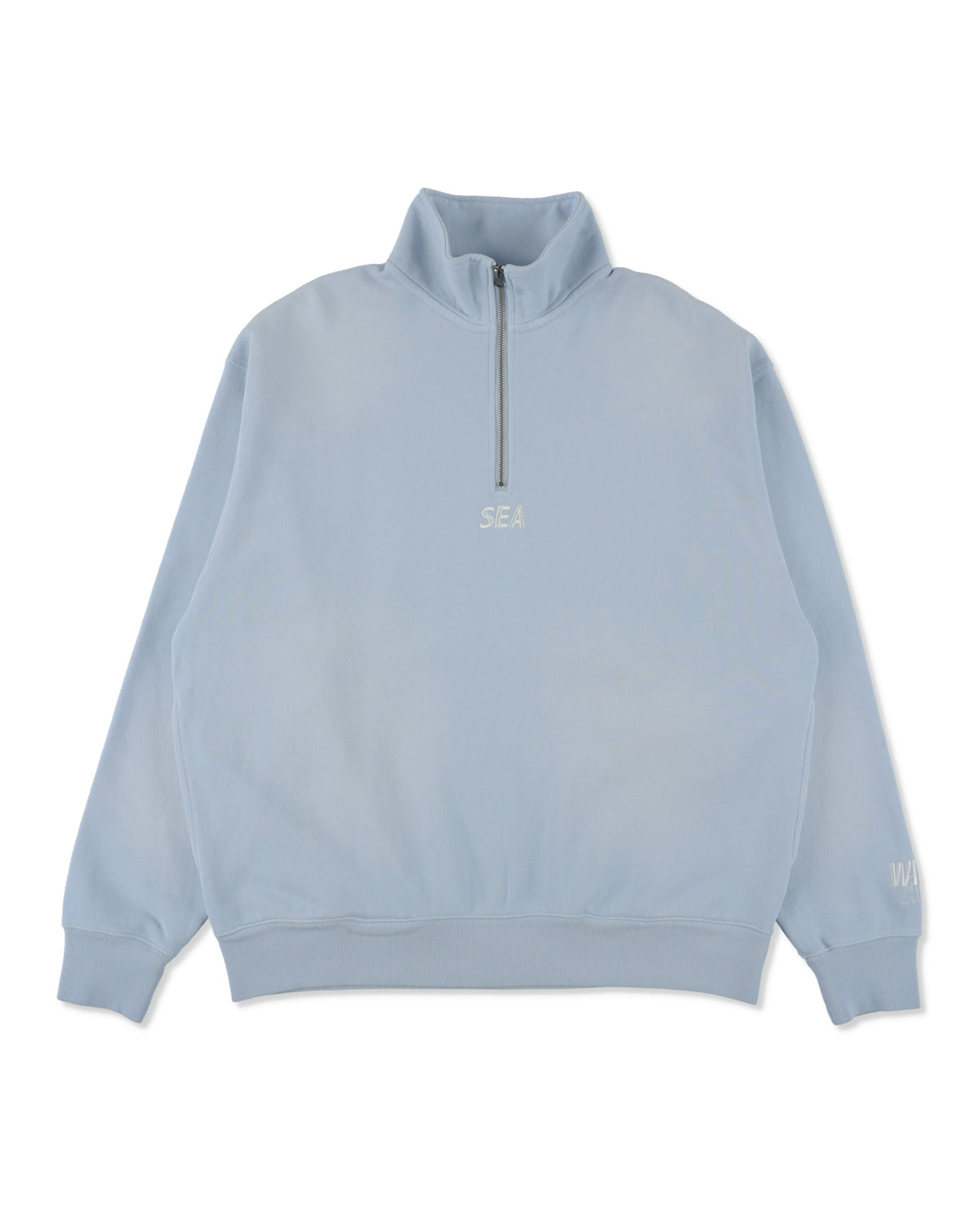 SULFUR DYEING LOGO HALF ZIP SWEATSHIRT – WIND AND SEA