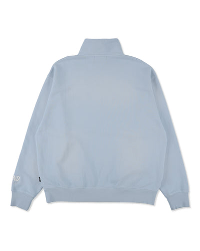 SULFUR DYEING LOGO HALF ZIP SWEATSHIRT