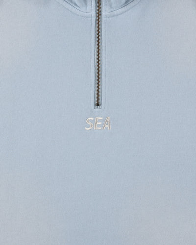 SULFUR DYEING LOGO HALF ZIP SWEATSHIRT