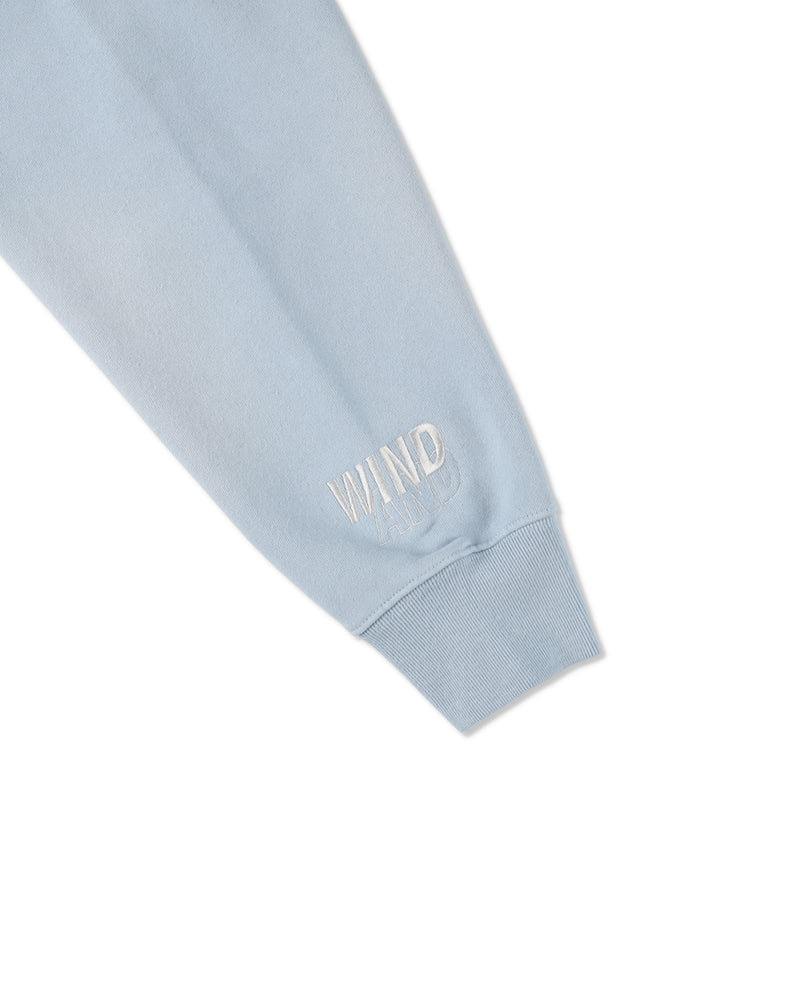 SULFUR DYEING LOGO HALF ZIP SWEATSHIRT