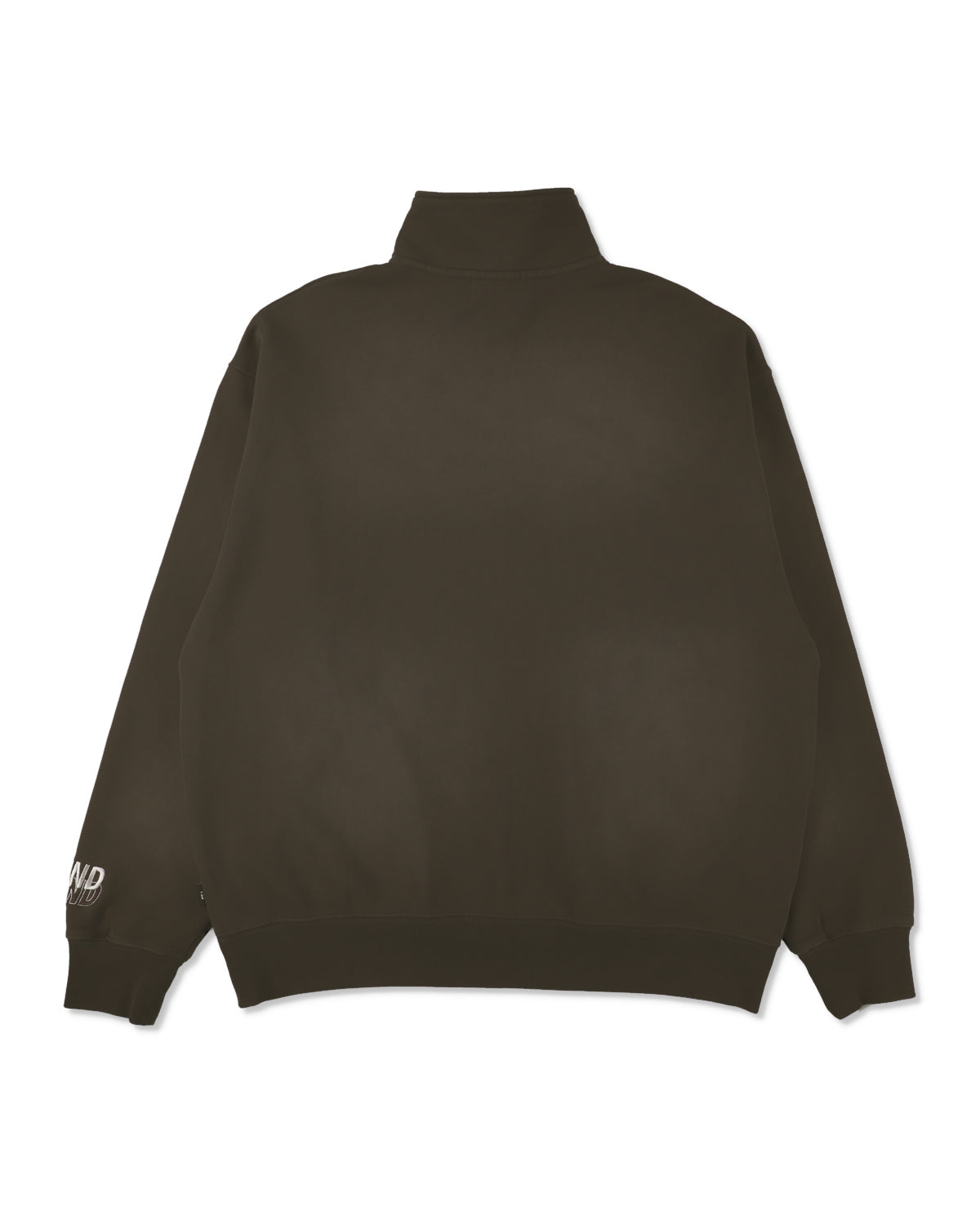 SULFUR DYEING LOGO HALF ZIP SWEATSHIRT