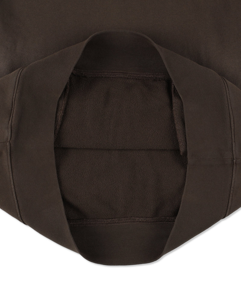 SULFUR DYEING LOGO HALF ZIP SWEATSHIRT