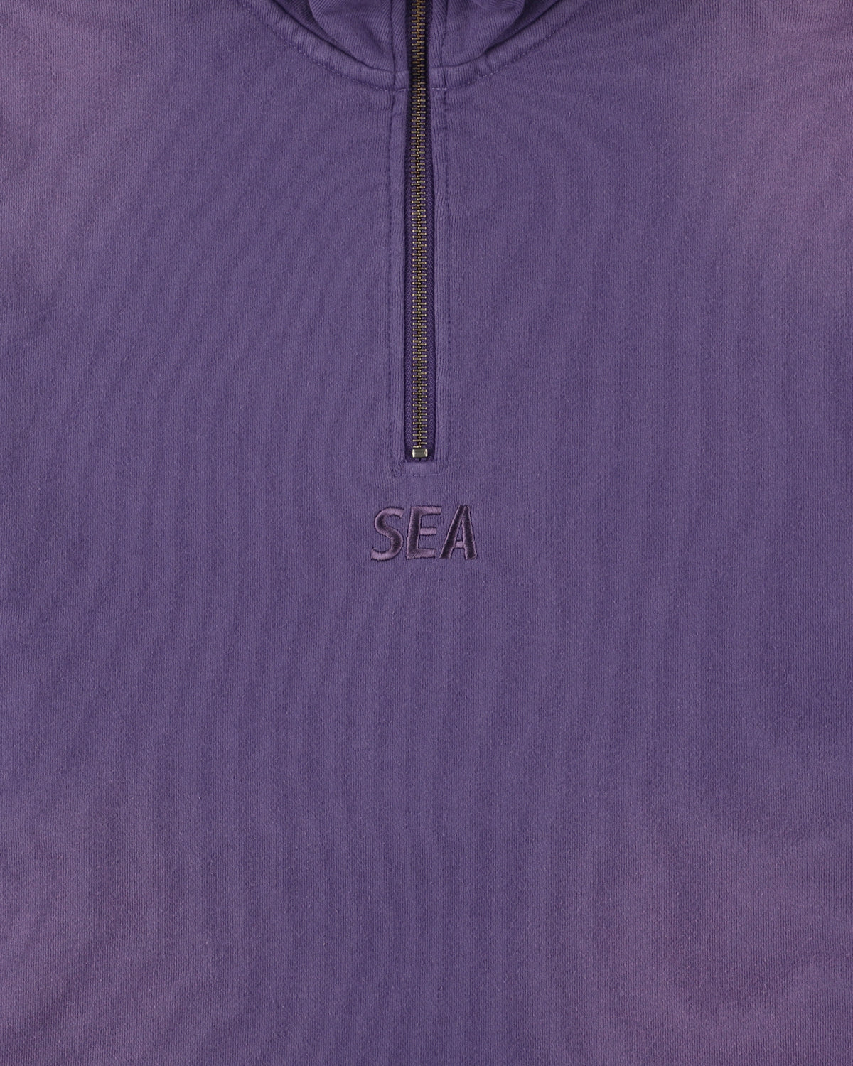 SULFUR DYEING LOGO HALF ZIP SWEATSHIRT – WIND AND SEA