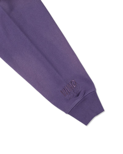 SULFUR DYEING LOGO HALF ZIP SWEATSHIRT