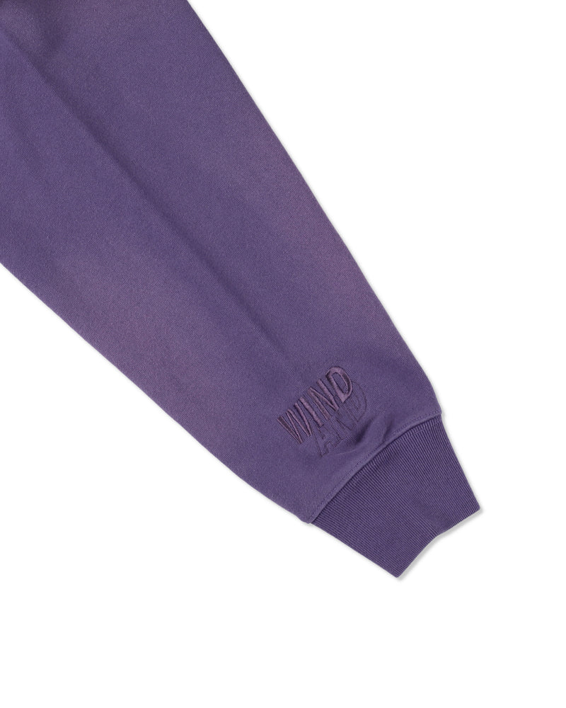 SULFUR DYEING LOGO HALF ZIP SWEATSHIRT