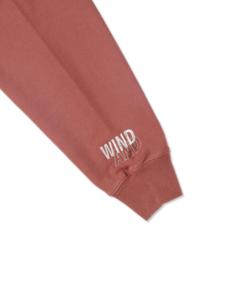 SULFUR DYEING LOGO HALF ZIP SWEATSHIRT