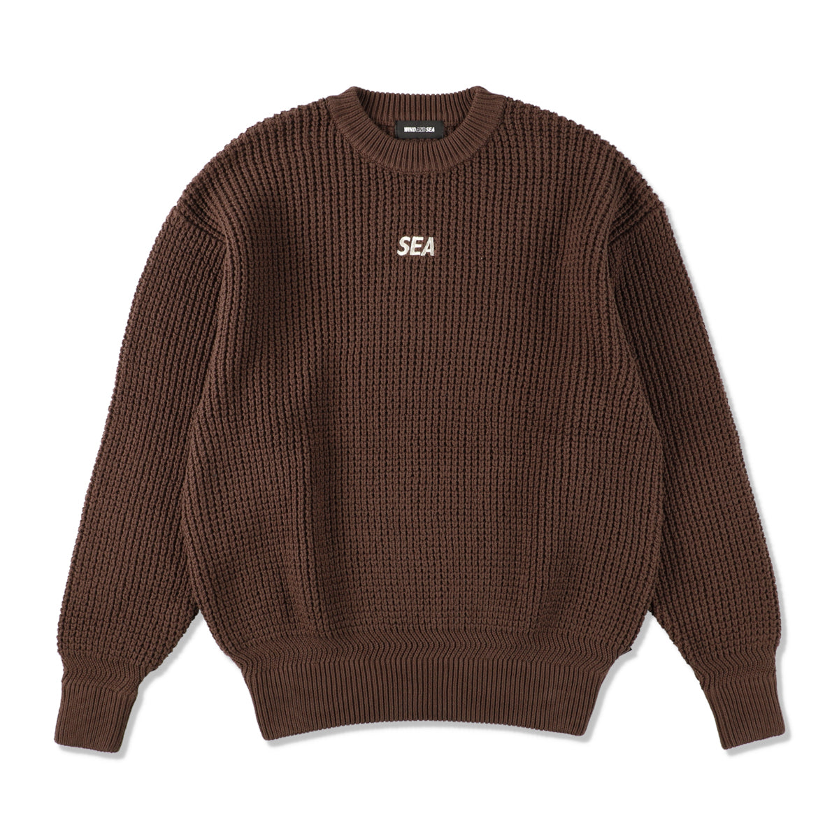 COTTON WAFFLE SWEATER