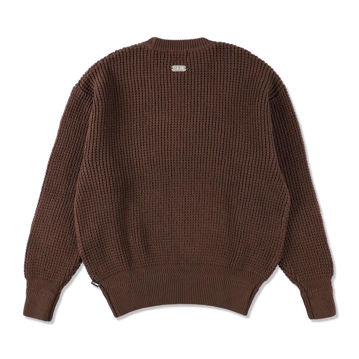 COTTON WAFFLE SWEATER