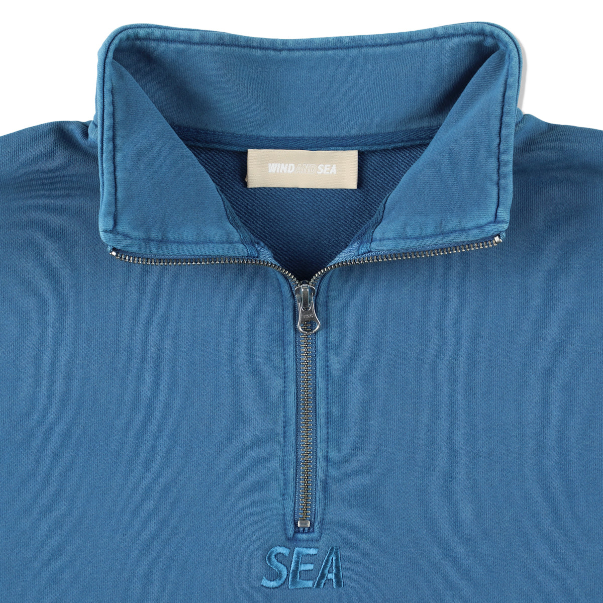 SEA PIGMENT HALF ZIP SWEAT