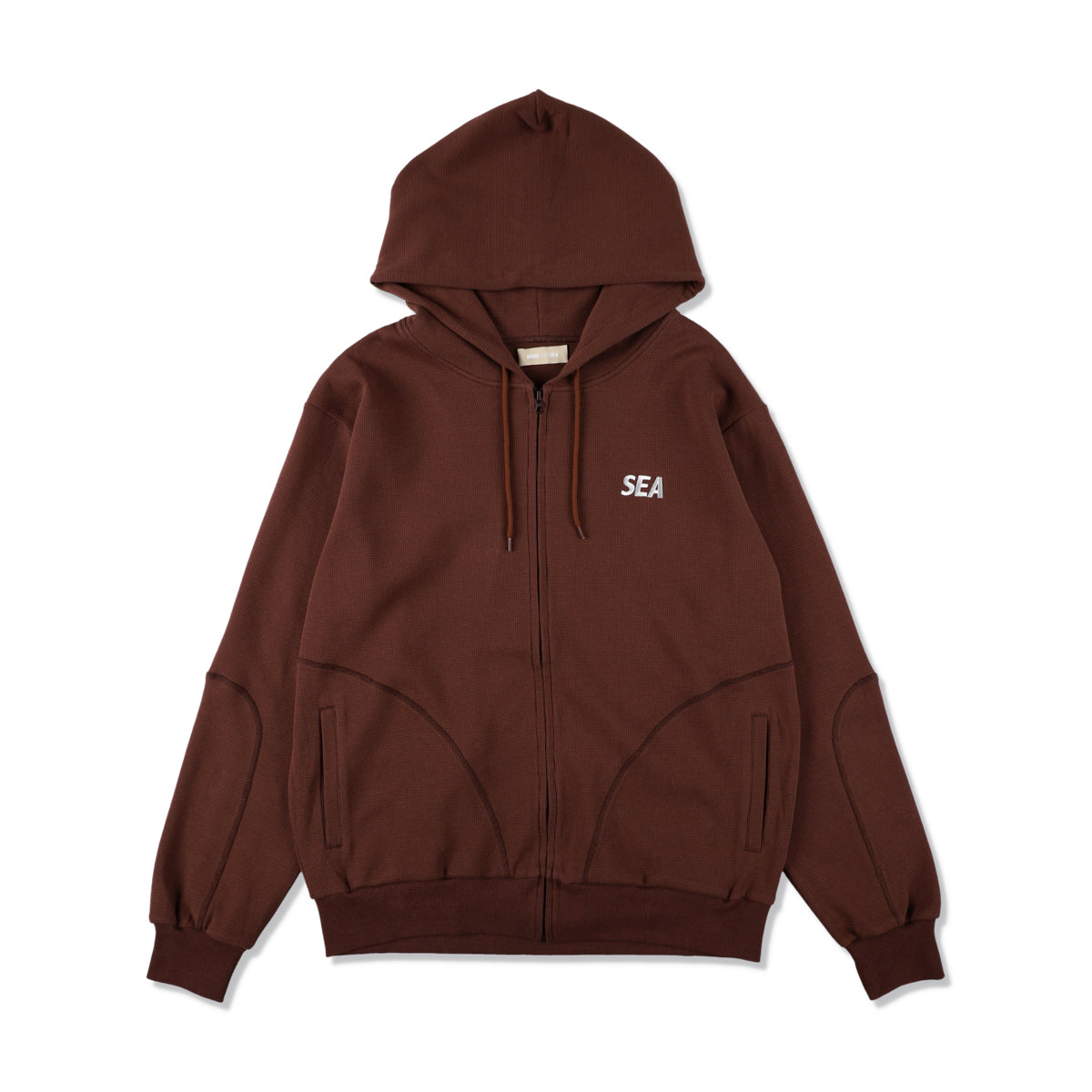 ES_W_Zip-Up Hooded Waffle Shirt