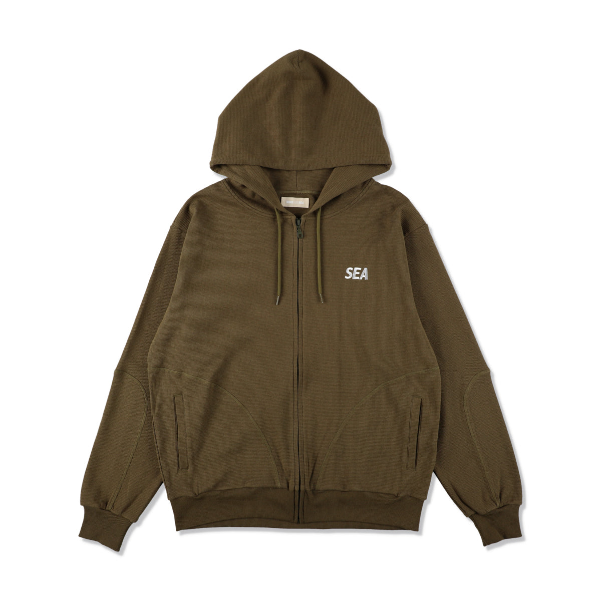 ES_W_Zip-Up Hooded Waffle Shirt