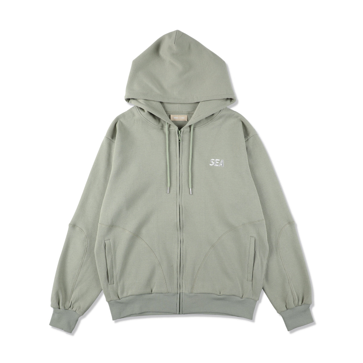 ES_W_Zip-Up Hooded Waffle Shirt