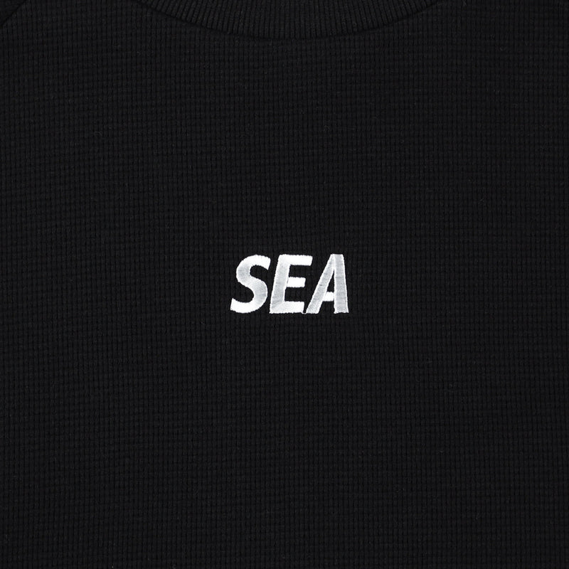 ES_W_Raglan Crew Neck Waffle Shirt