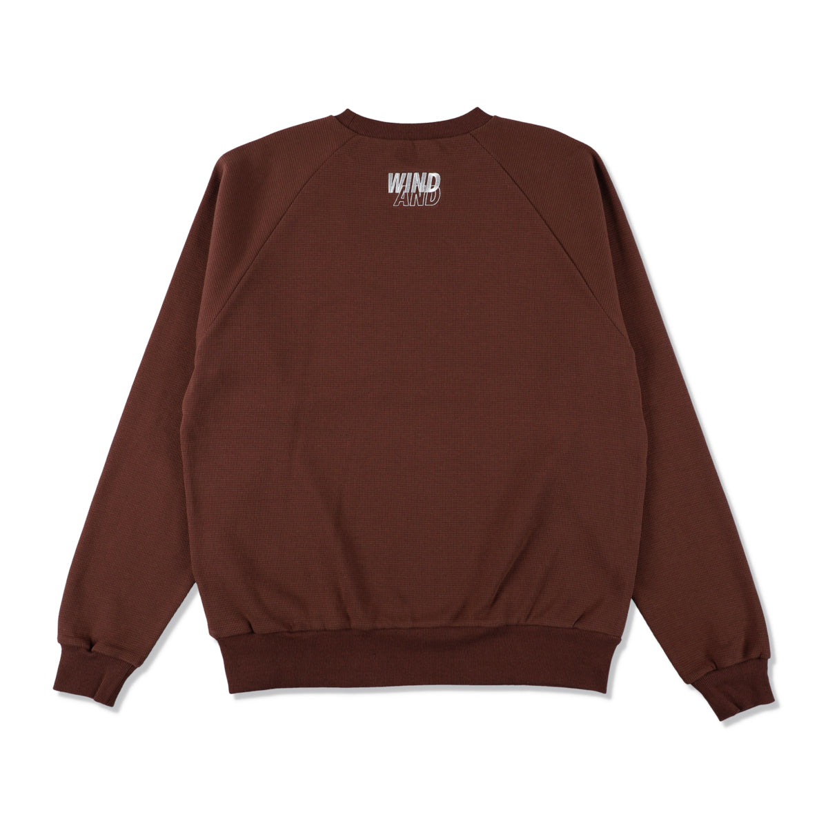 ES_W_Raglan Crew Neck Waffle Shirt