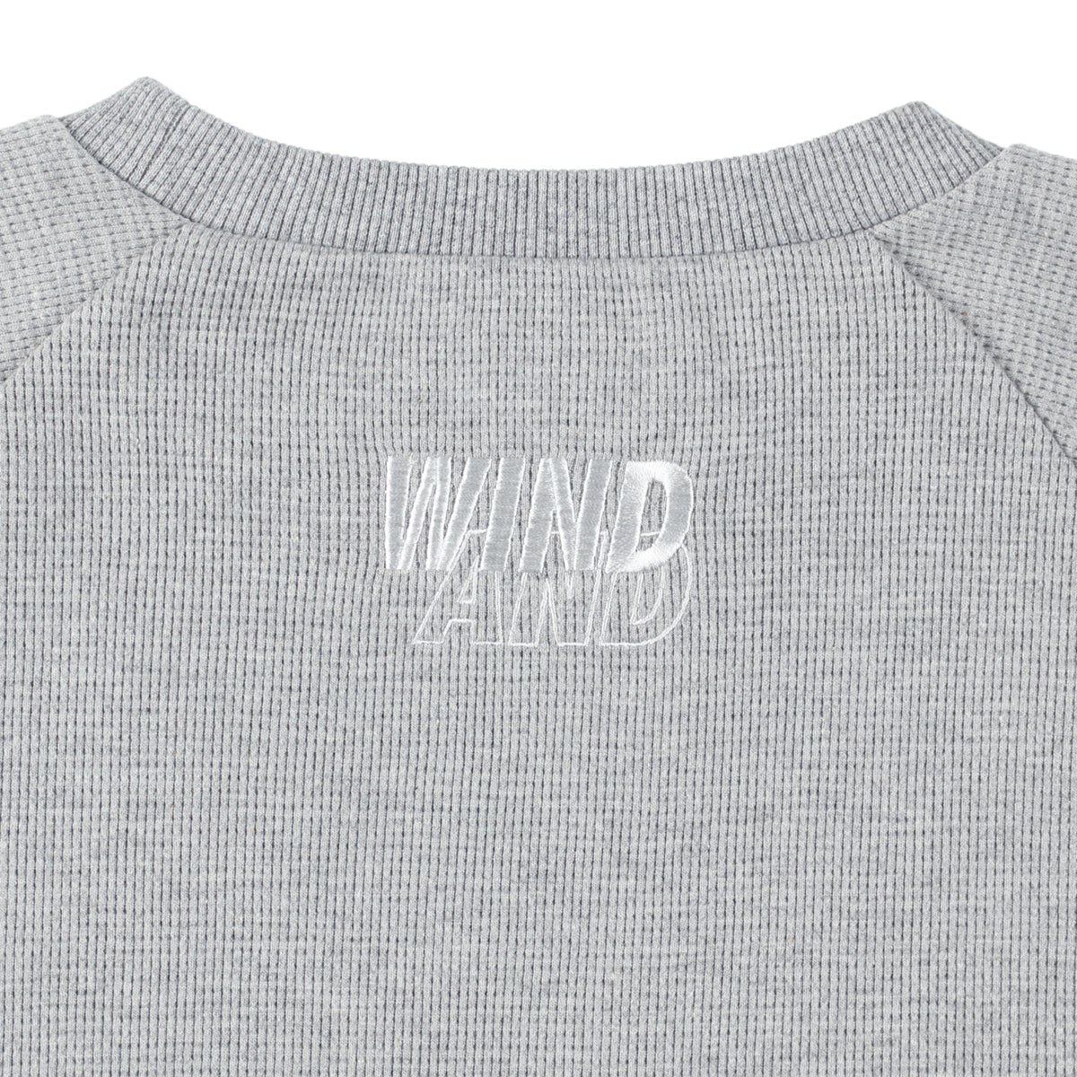 ES_W_Raglan Crew Neck Waffle Shirt