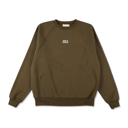 ES_W_Raglan Crew Neck Waffle Shirt