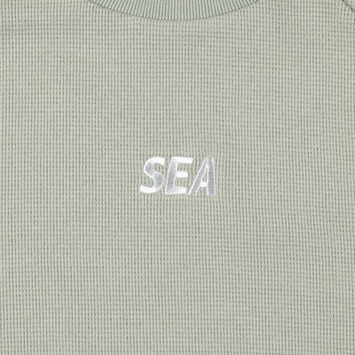 ES_W_Raglan Crew Neck Waffle Shirt