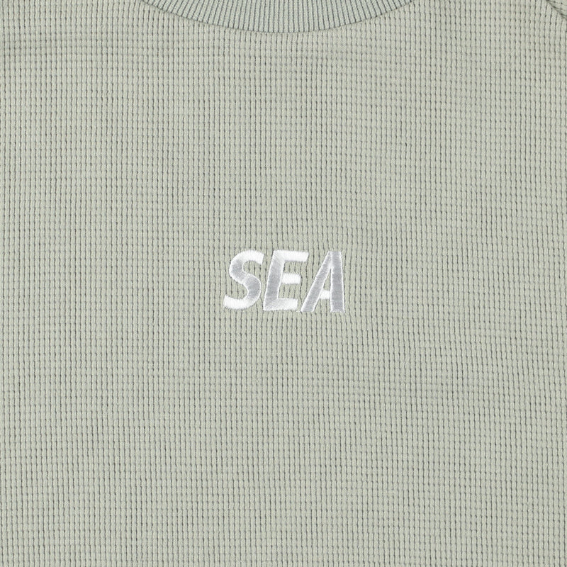 ES_W_Raglan Crew Neck Waffle Shirt