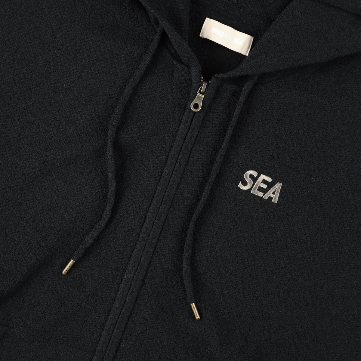 Bouclet Zip-up Hooded Sweatshirt