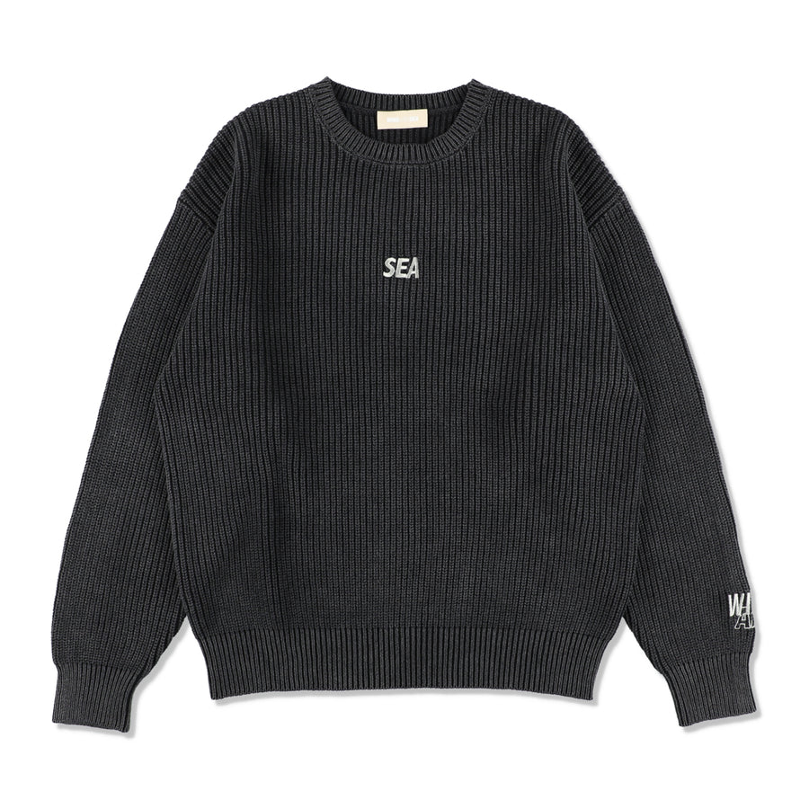 SEA SPRAY KNIT SWEATER / BLACK