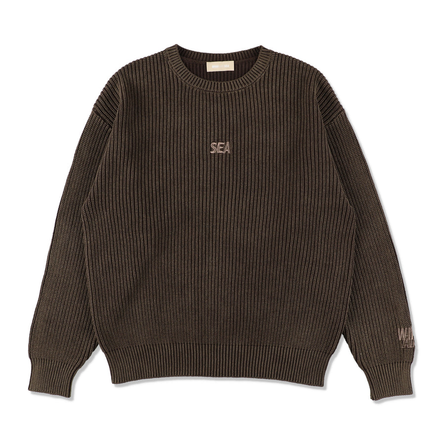 SEA SPRAY KNIT SWEATER / BROWN