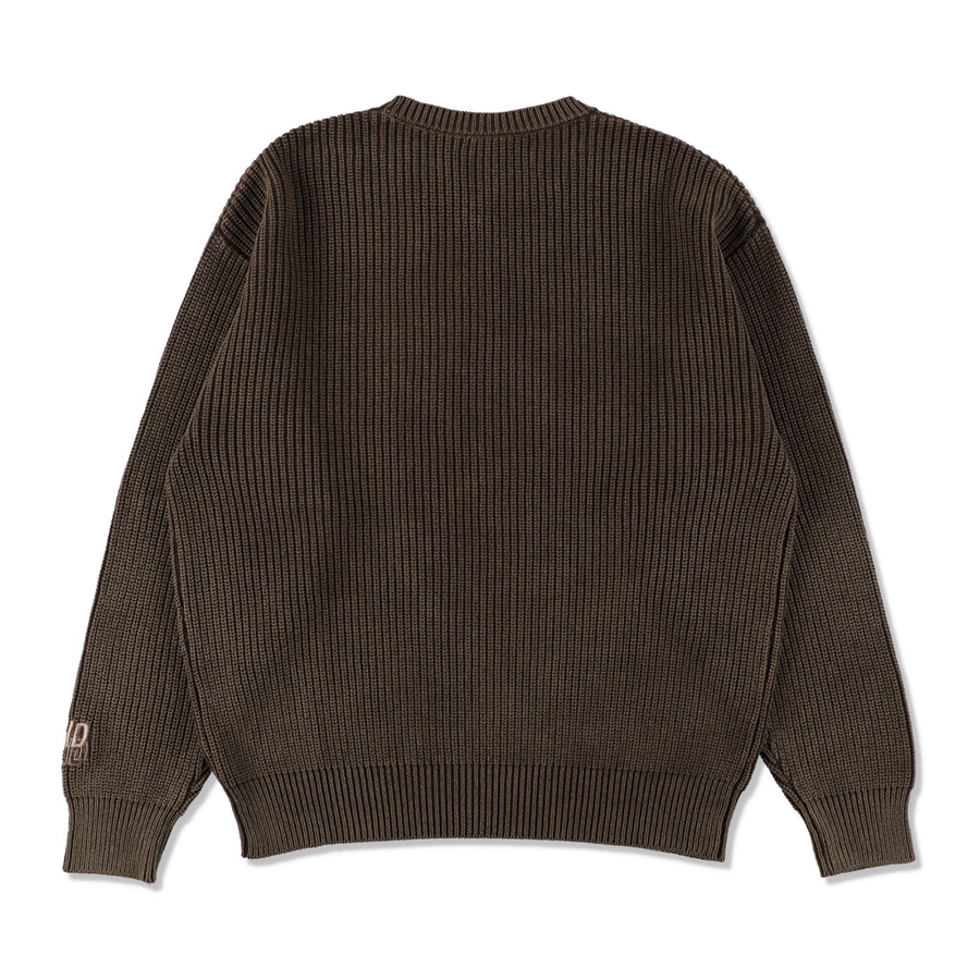 SEA SPRAY KNIT SWEATER / BROWN