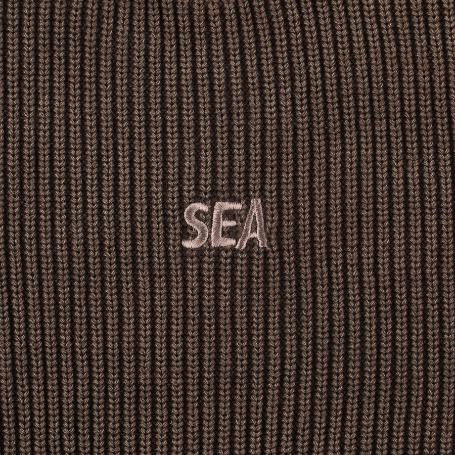 SEA SPRAY KNIT SWEATER / BROWN