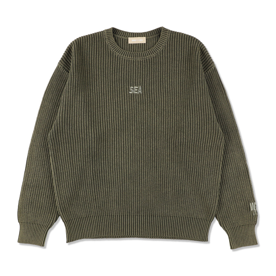 SEA SPRAY KNIT SWEATER / KHAKI