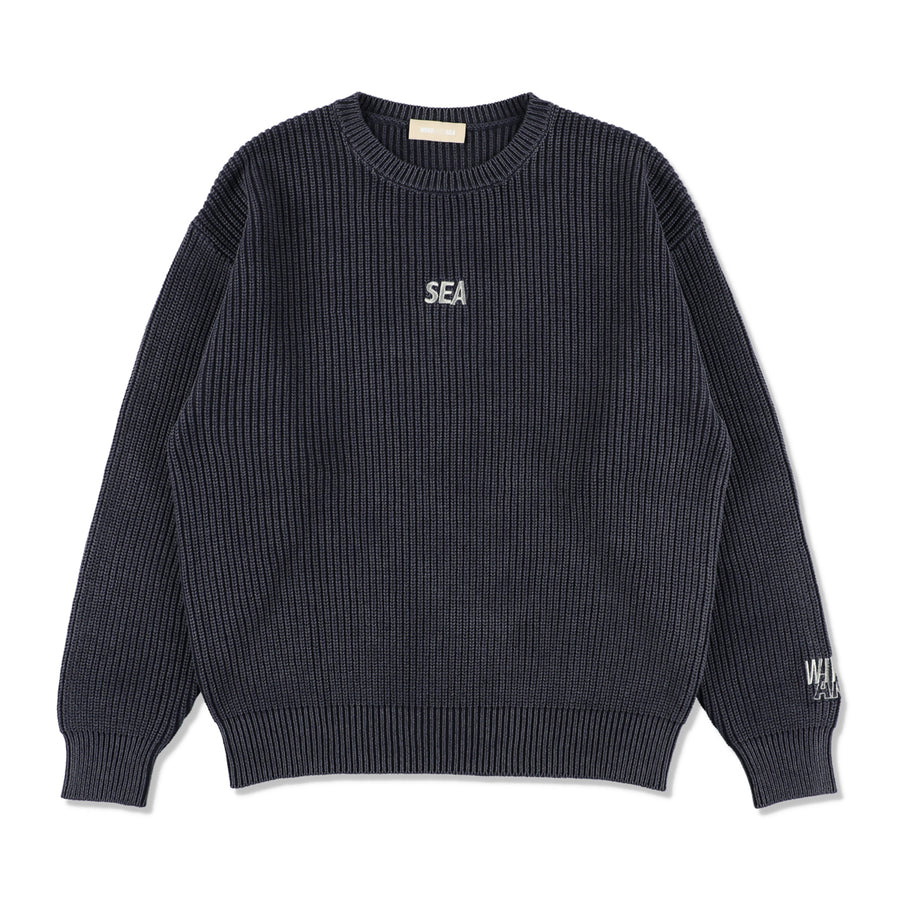 SEA SPRAY KNIT SWEATER / NAVY