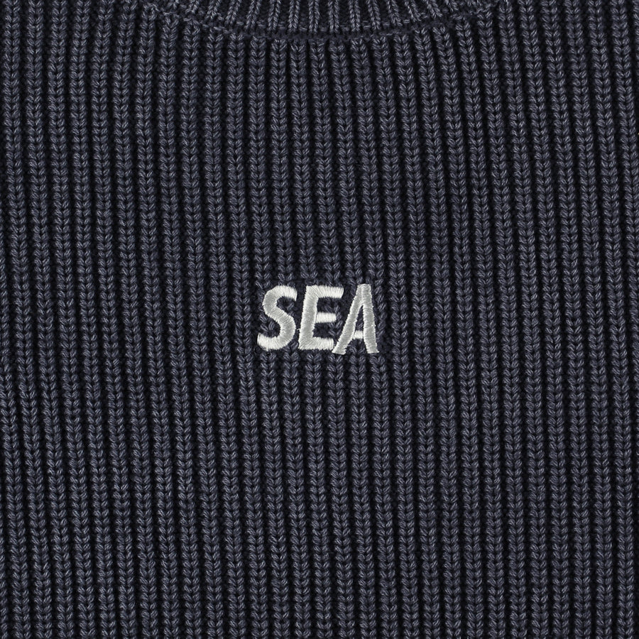 SEA SPRAY KNIT SWEATER / NAVY