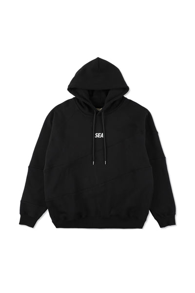 Switching Hooded Sweat Shirt