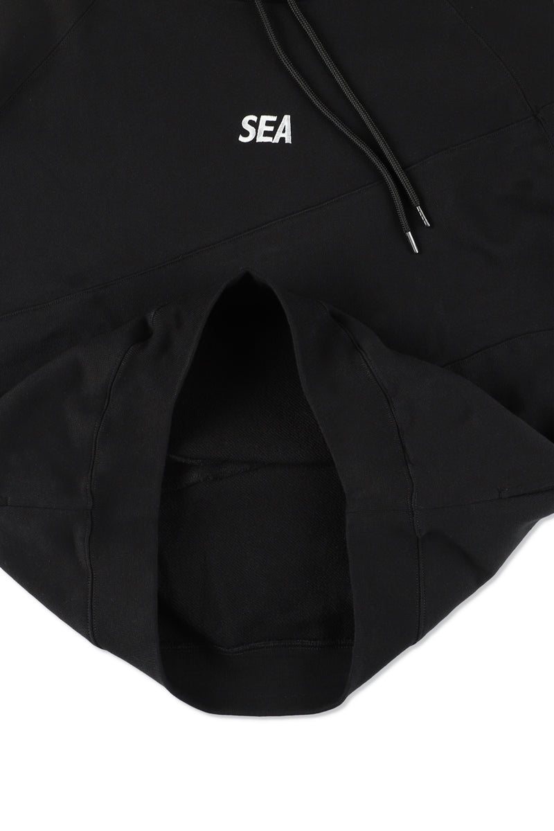 Switching Hooded Sweat Shirt
