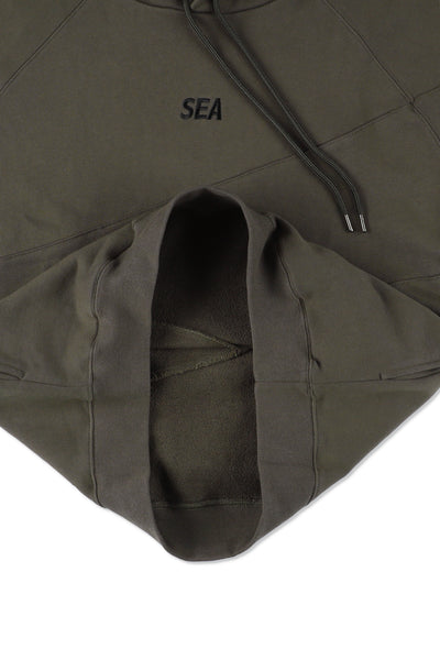 Switching Hooded Sweat Shirt