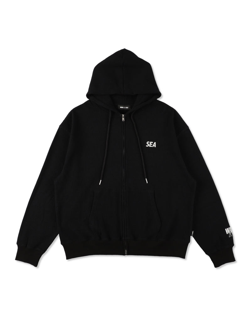 Waffle Zip Up Sweatshirt